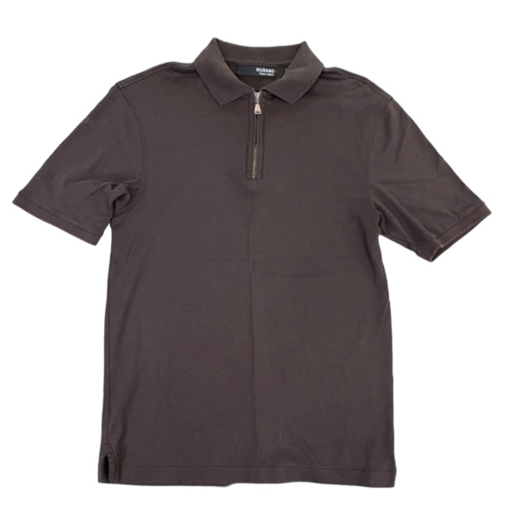 Murano Liquid Cotton Brown Polo Shirt Size S - Picture 1 of 7